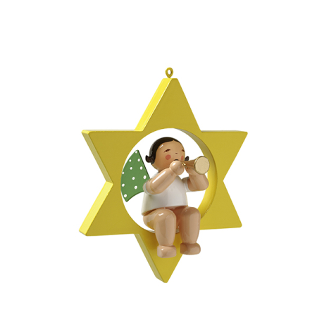 Christmas Tree Angel with Little Trumpet  (Wendt und Kuehn)