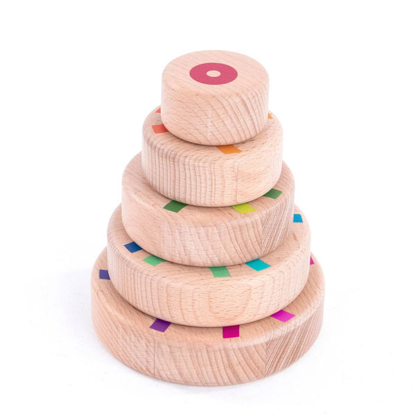 Magnetic Pyramid Discs Stacking Toy (Bajo)