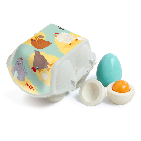 Wooden Eggs Play Food Set (HABA)