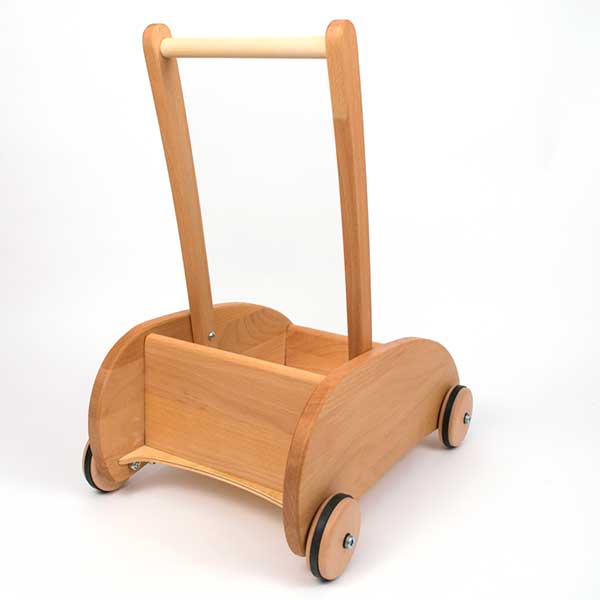 wooden block trolley walker