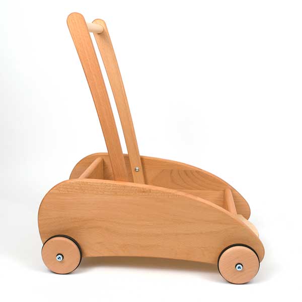 wooden baby walker wagon