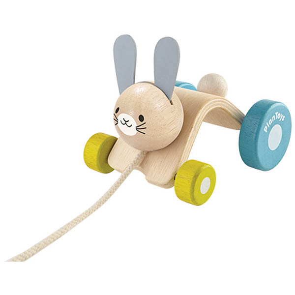 Hopping Rabbit Pull Toy (Plan Toys)