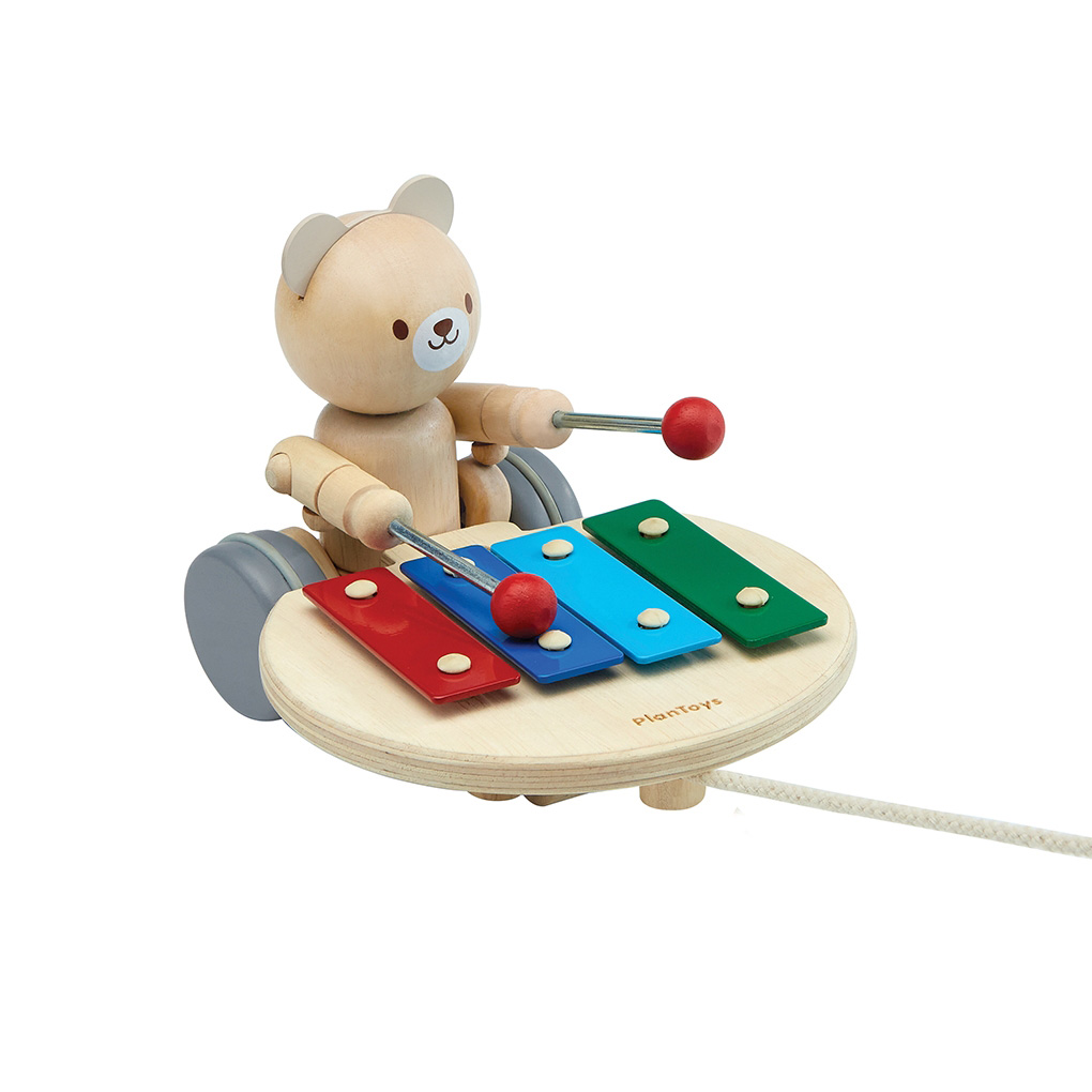 Pull-Along Musical Bear (Plan Toys)