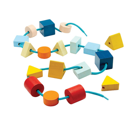 Geo Lacing Beads Unit Plus (Plan Toys)