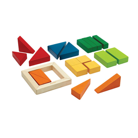 Fraction Blocks Unit Plus (Plan Toys)