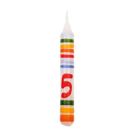 Birthday Ring Candle Number 5