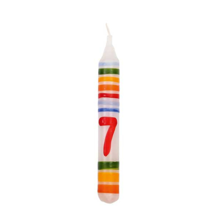 Birthday Ring Candle Number 7
