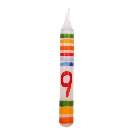 Birthday Ring Candle Number 9