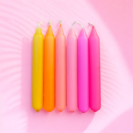 Dip Dye Konfetti Candles - Pineapple House