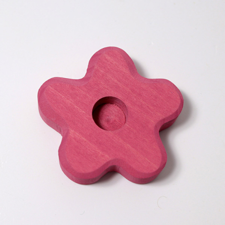 Birthday Flower Candleholder Pink