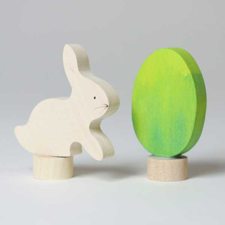 Grimm's Easter Set for Celebration Rings BATIK green