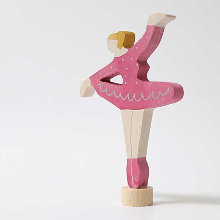 Ballerina Ruby Red Birthday Ring Ornament