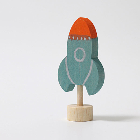 Rocket Birthday Ring Ornament