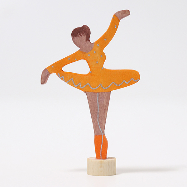 Ballerina Orange Blossom Birthday Ring Ornament