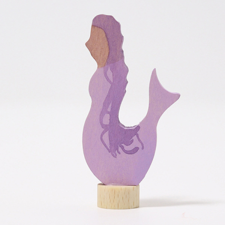 Mermaid Amethyst Birthday Ring Ornament