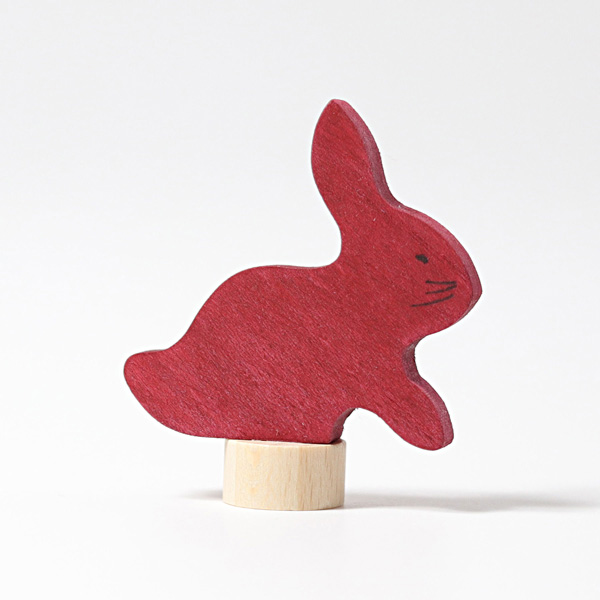 Rabbit Hopping Ornament for Birthday Rings