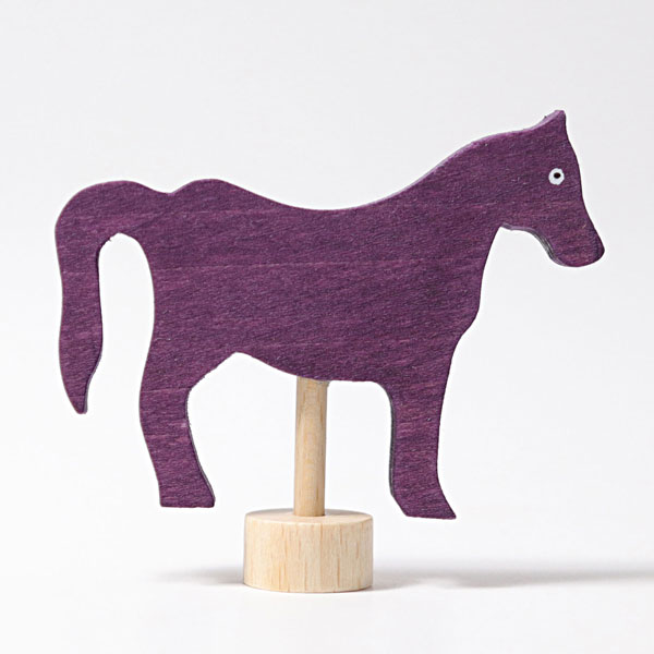 Violet Horse Ornament for Birthday Rings