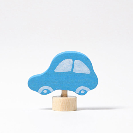 Blue Car Birthday Ring Ornament