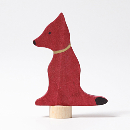 Dog Ornament for Birthday Rings