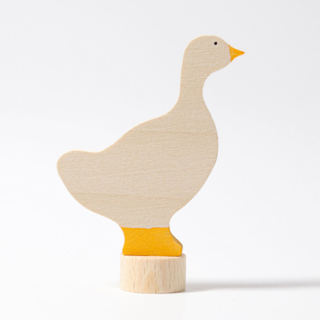 White Goose Ornament for Birthday Ring