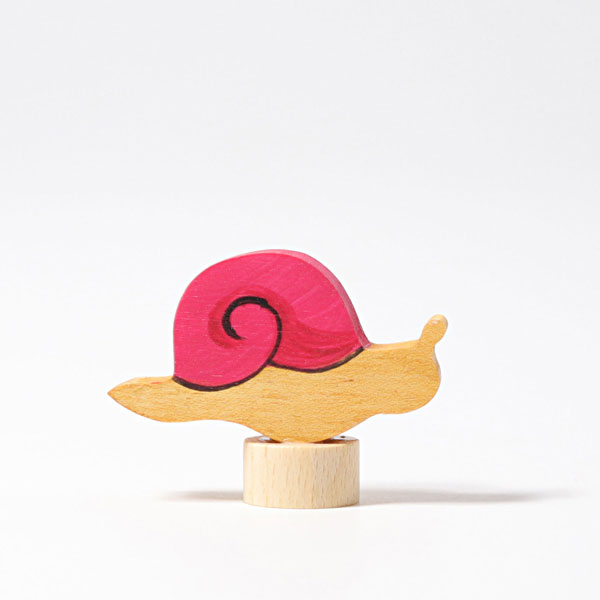 Pink Snail Birthday Ring Ornament