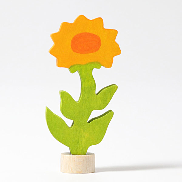 Calendula Flower Birthday Ring Ornament