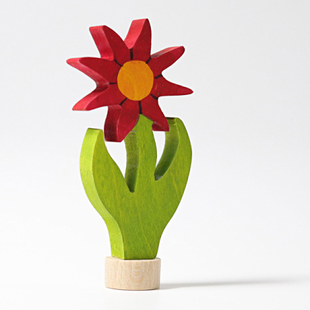 Aster Flower Ornament for Birthday Ring