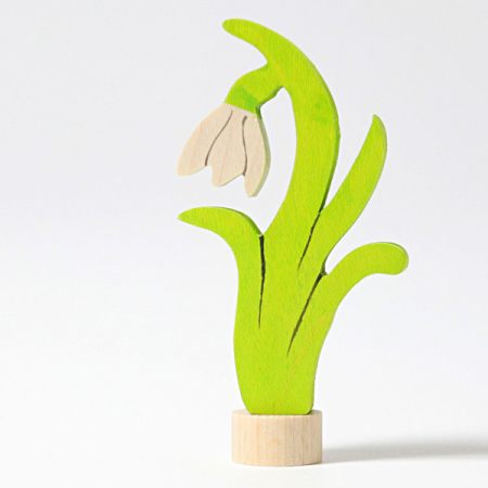 Snowdrop Flower Ornament for Birthday Ring