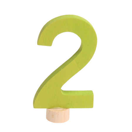 Simple Number 2 for Birthday Ring