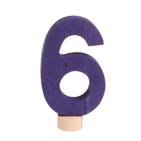 Simple Number 6 for Birthday Ring