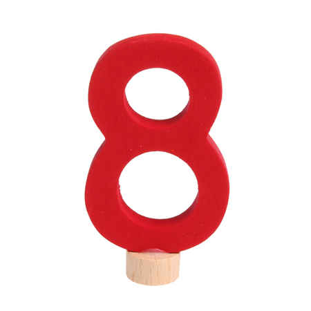 Simple Number 8 for Birthday Ring