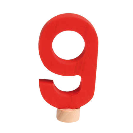 Simple Number 9 for Birthday Ring
