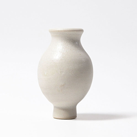 White Vase Ornament for Birthday Ring