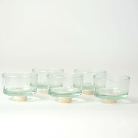 Glass Tealight Candle Holders for Celebration Ring