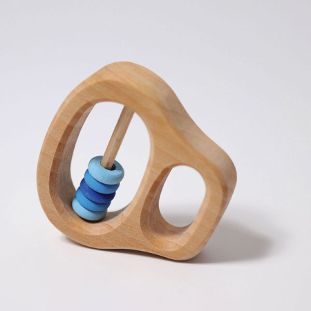 Klipp Klapp Rattle Toy BLUE (Grimm's)