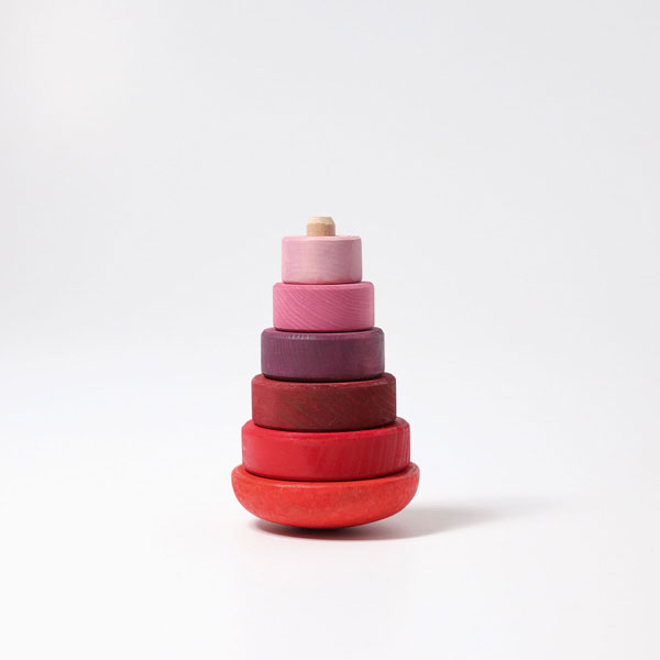 Wobbly Stacking Tower Pink (Grimm's)