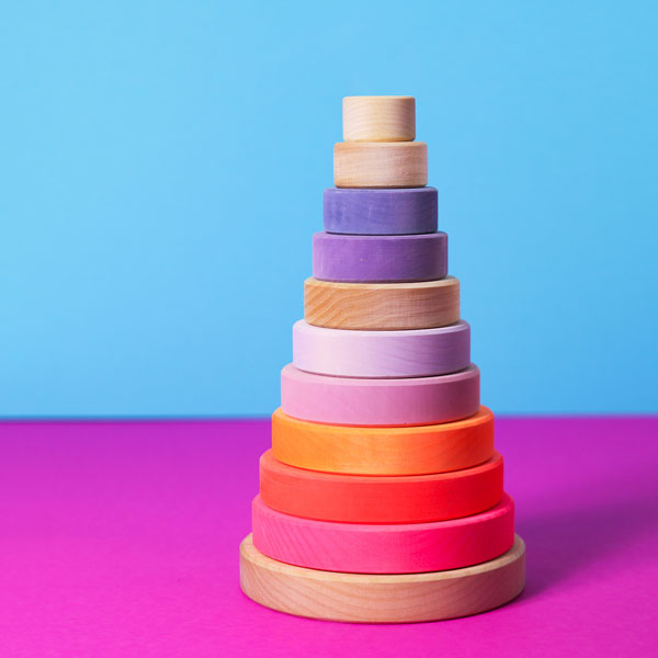 Grimm's X Neon Conical Tower neon-pink