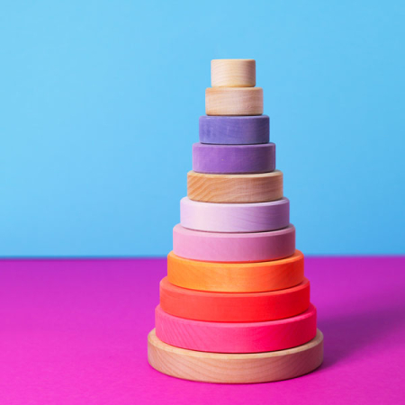 Grimm's X Neon Large Conical Tower neon-pink