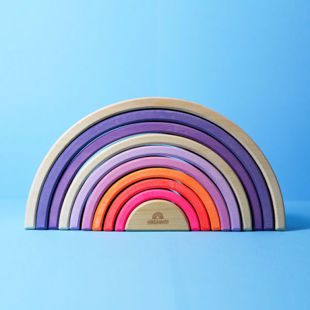 Grimm's X Neon Rainbow Stacking Tunnel neon-pink (10 pcs.)
