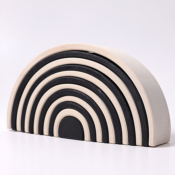 Monochrome Rainbow Stacking Tunnel (Grimm's) 15% Off