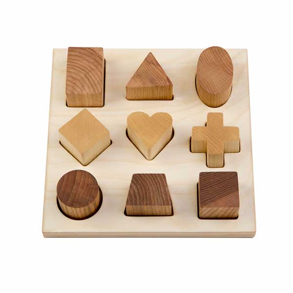 Shape Puzzle Board Natural (Wooden Story)