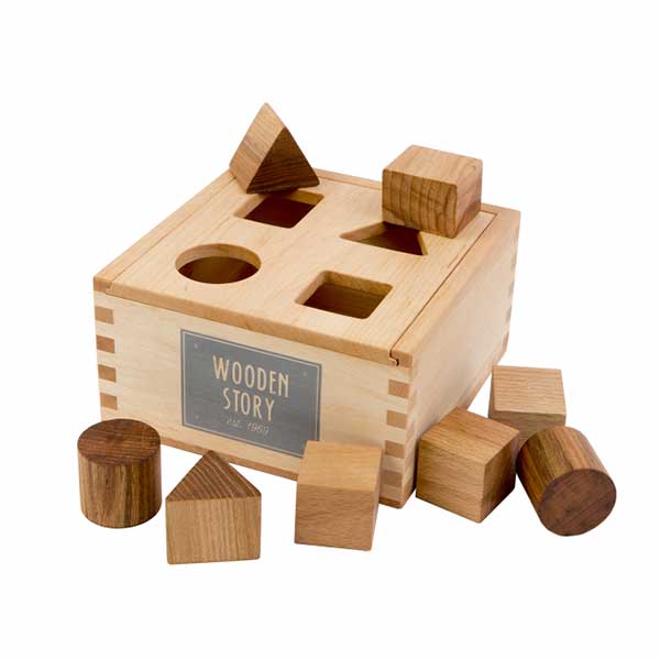 Shape Sorter Box Natural (Wooden Story)