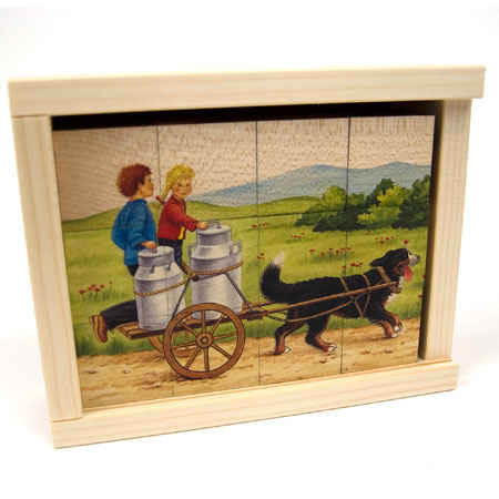 Farm Life Picture Cube Puzzle 12 Pcs (Atelier Fischer)