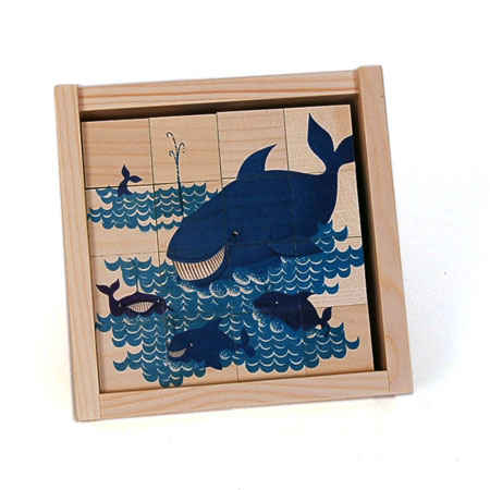 Wild Animals with Young Picture Cube Puzzle (Fischer)