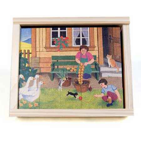 Farm Life Picture Cube Puzzle 20 pcs (Atelier Fischer)