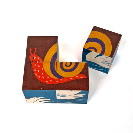 Animal Cube Puzzle 4 pcs (Atelier Fischer)
