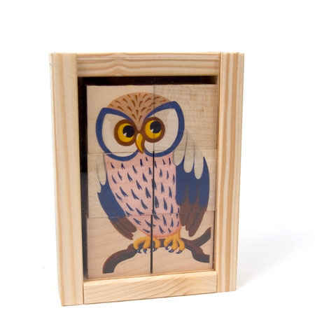 Animal Cube Puzzle Natural Background 6 Pcs (Atelier Fischer)