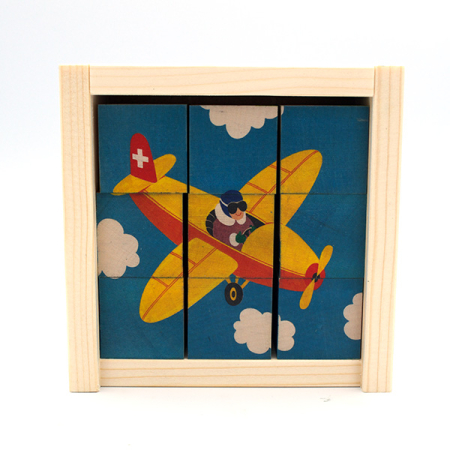 Transportation Picture Cube Puzzle 9 Pcs (Atelier Fischer)
