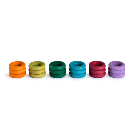 Grapat 18 Rings in 6 Complementary Colors