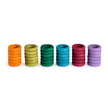 Grapat 36 Rings in 6 Complementary Colors